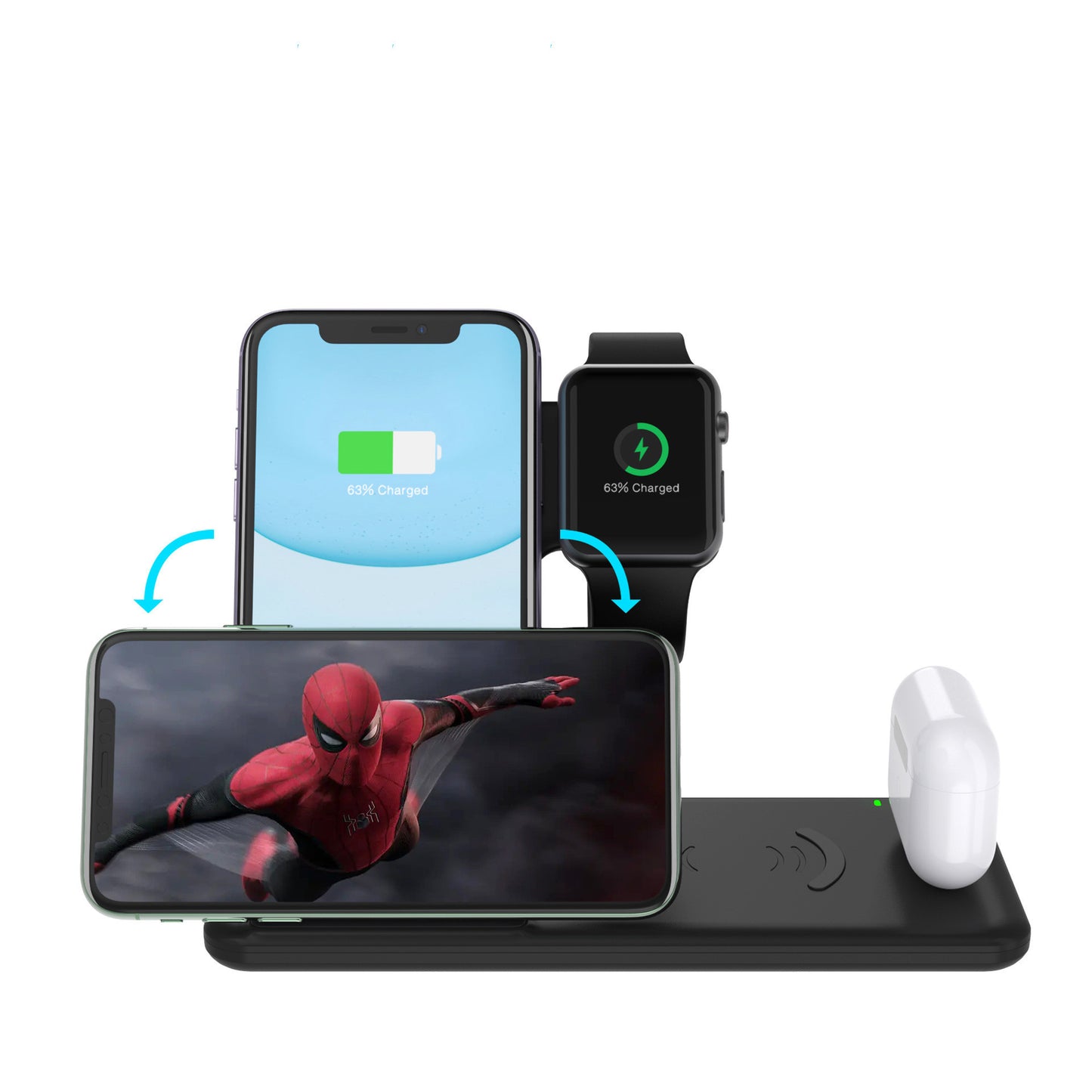 Compatible with Apple, Compatible with Apple , Wireless Charger Stand For iphone