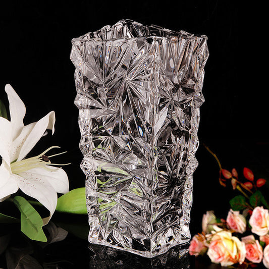 Transparent Glass Vase Living Room Decoration