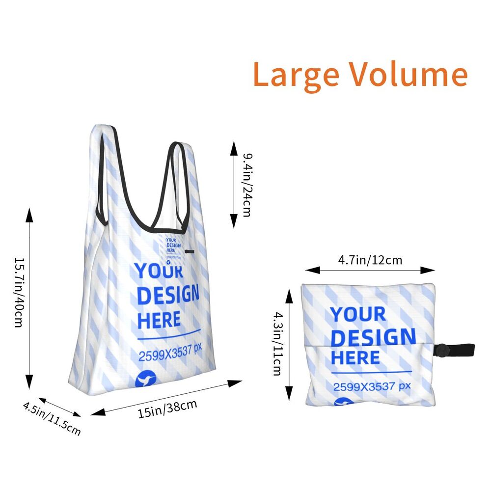 Create Your Own Folding Eco-Friendly Large Capacity Portable Lightweight Shopping Bag