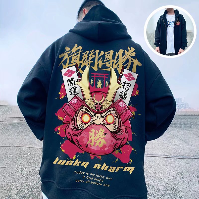 Men's Ins European And American Trendy Plus Velvet Plus Size Sweater