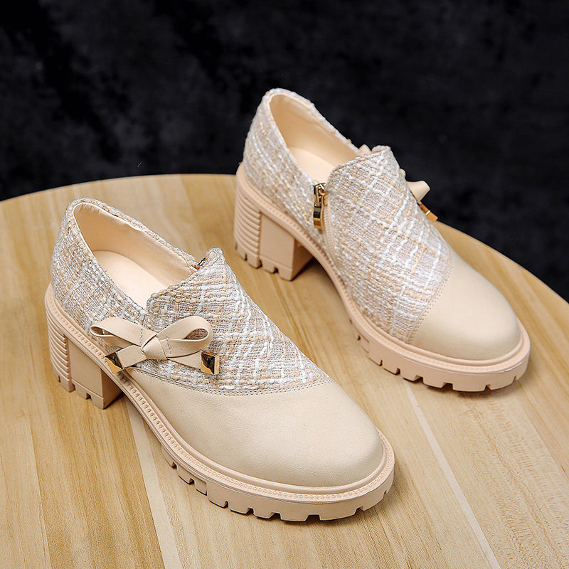 New Thick Heel Women Shoes Spring High Heels - FLIPSTYLEZLLC