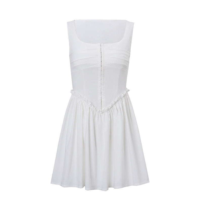 European And American Ins Hot Girl Slim Fit Slimming Simple Temperament Dress
