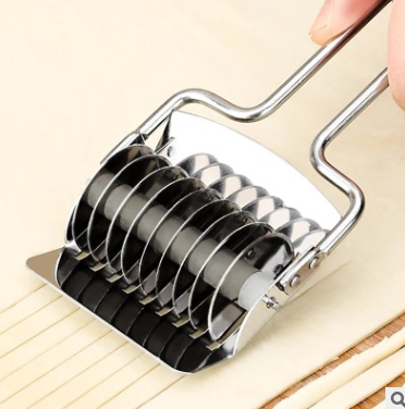 Stainless steel household manual pressing machine hand-operated multi-knife noodles machine multi-function rolling pin cutting vegetables flavors crusher