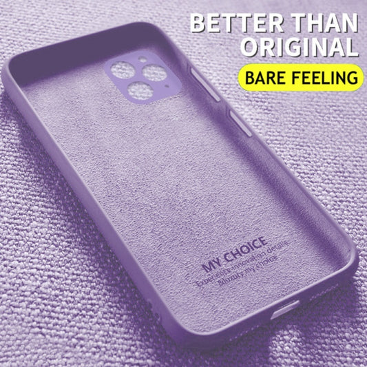 Back Cover Type Simple Liquid Silicone Phone Case
