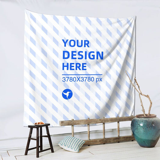 Create Your Own 59x59in Soft Texture Square Wall Decor Tapestry