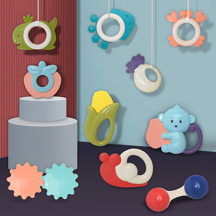 Baby Rattle 10 Piece Set, Hand Rattle Gift Box Set