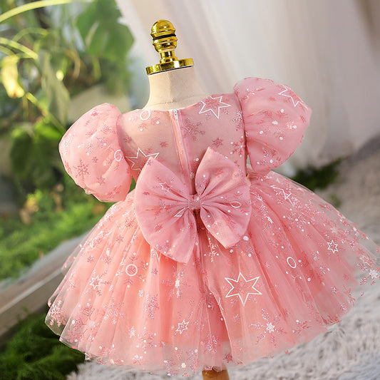 Little Girl Birthday Princess Dress Years Old Piano Performance