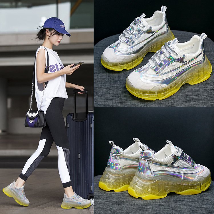 Laser daddy shoes women new colorful crystal - FLIPSTYLEZLLC