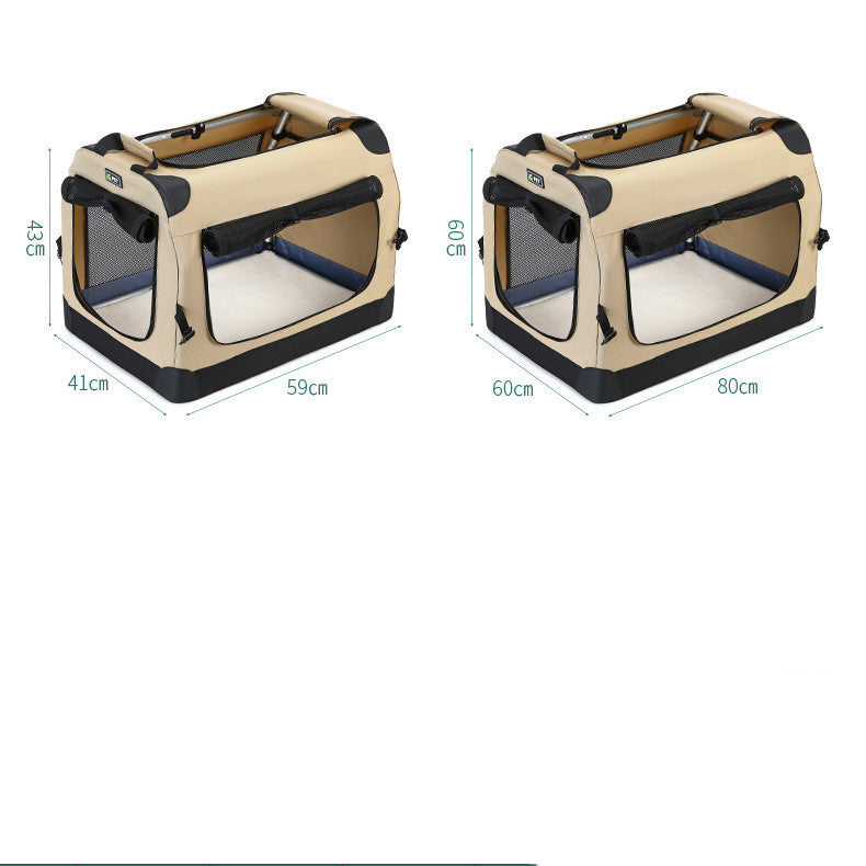 Large Capacity Folding Out Portable Cat Bag Suitcase