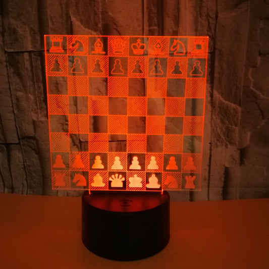 Creative Chess 3D Visual Three-Dimensional Table Lamp