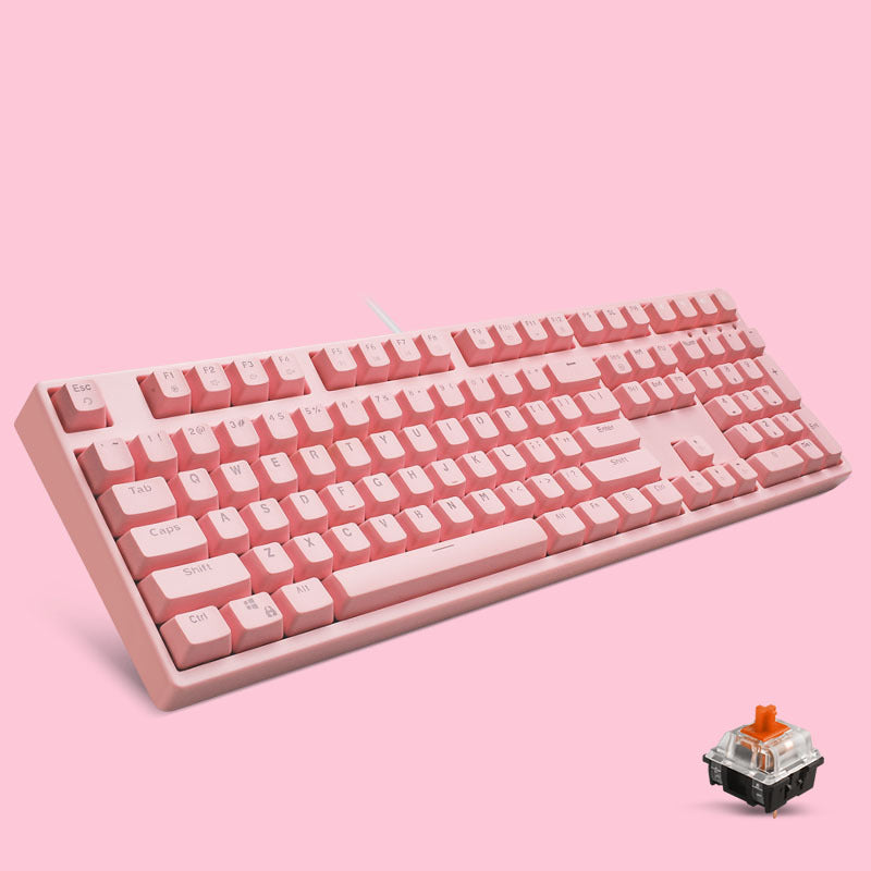 Mechanical Keyboard Cute Girl Desktop Computer