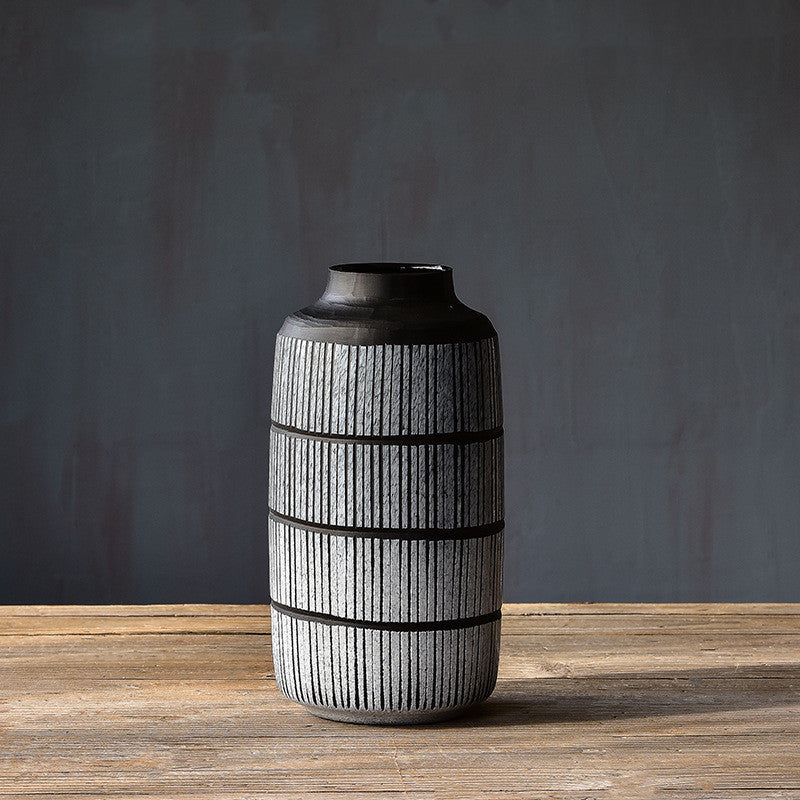 American Retro Polished Glass Vase Ornaments