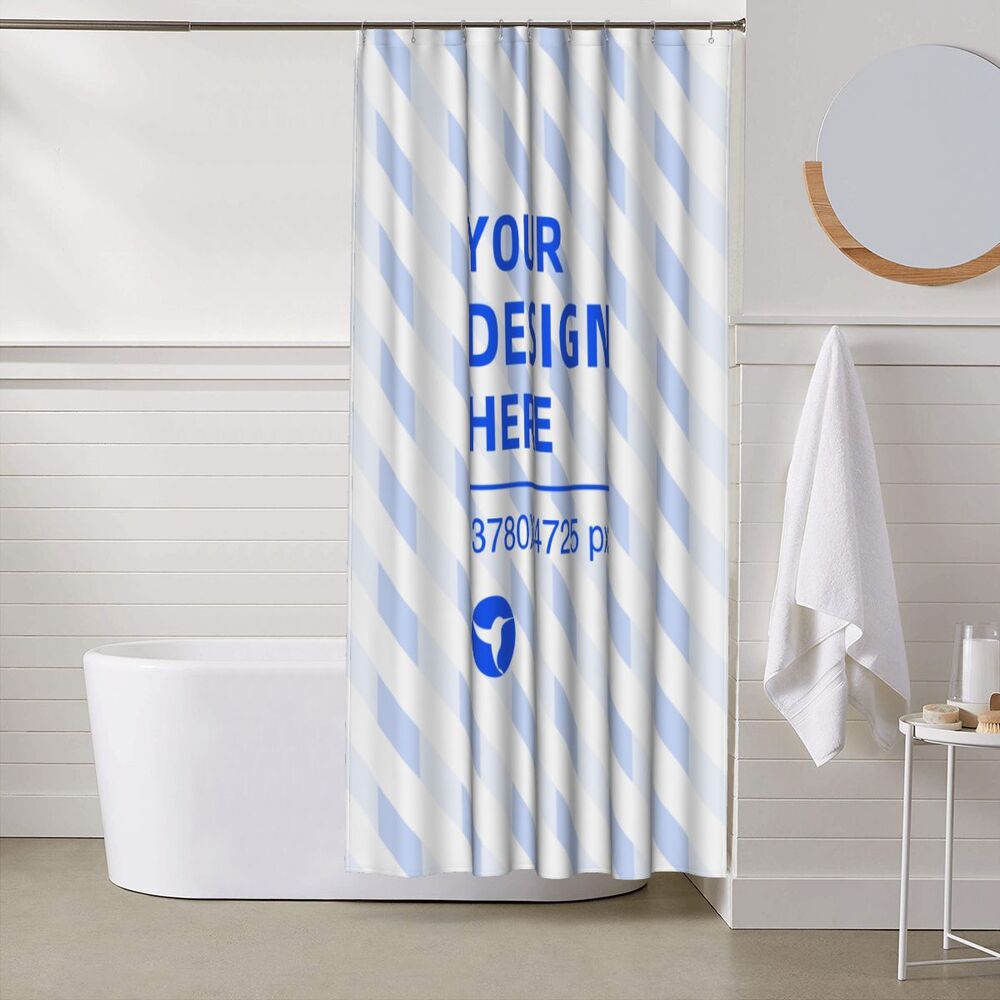 Create Your Own 60x72in Waterproof Quick Dry Bathroom Shower Curtain
