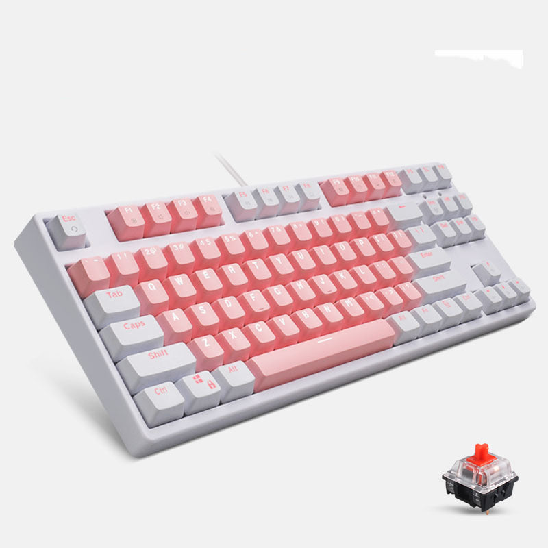 Mechanical Keyboard Cute Girl Desktop Computer