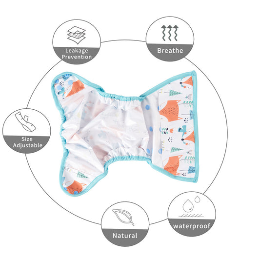 Printed Waterproof And Breathable Baby Cloth Pocket Cover
