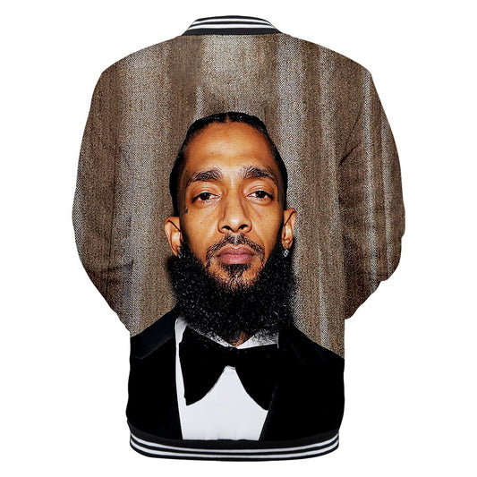 Trendy nipsey hussle casual 3D baseball uniform
