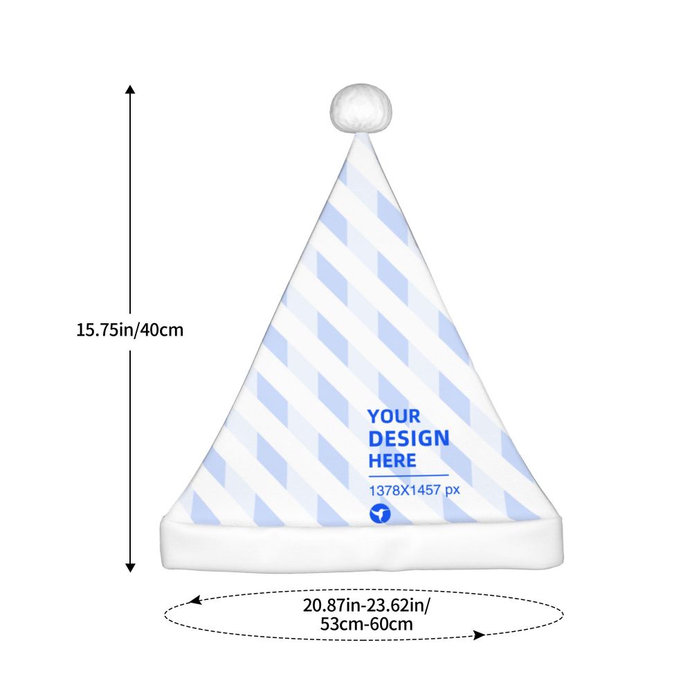 Create Your Own Lightweight Warm Plush Party Decor Santa Hat