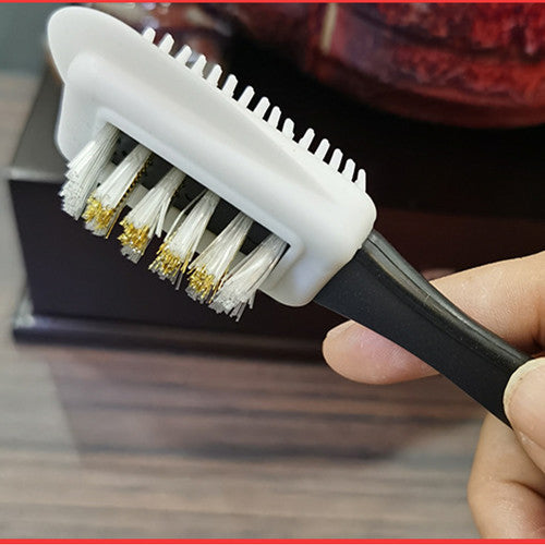 Snow Boots Three sided Suede Shoe Brush Cleaning Care Brush