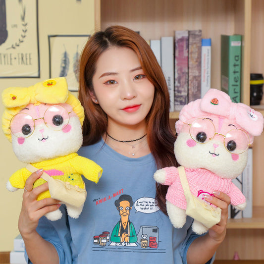 Cute net red hamster doll
