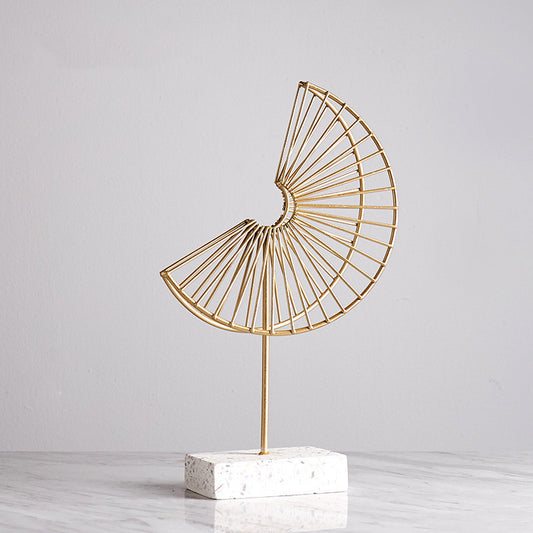 Iron Terrazzo Leaf Style Table Top Decoration