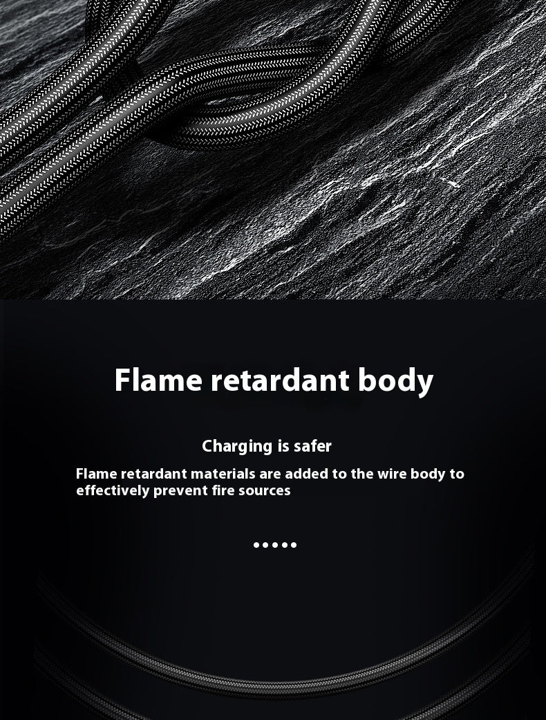 Android TYPE-C Super Fast Charge 5A Nylon Braided Mobile Phone Charging Cable