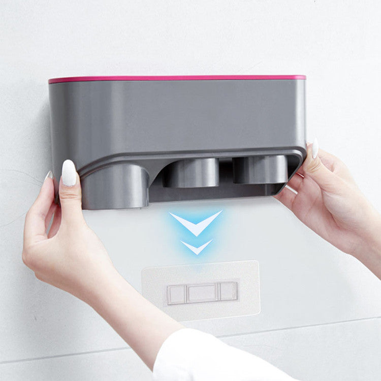 Hair Dryer Bracket Storage Rack Punch Free Cylinder