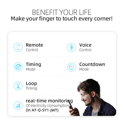 WiFi Smart Circuit Breaker Wireless Remote Control Remote Mobile Phone Control