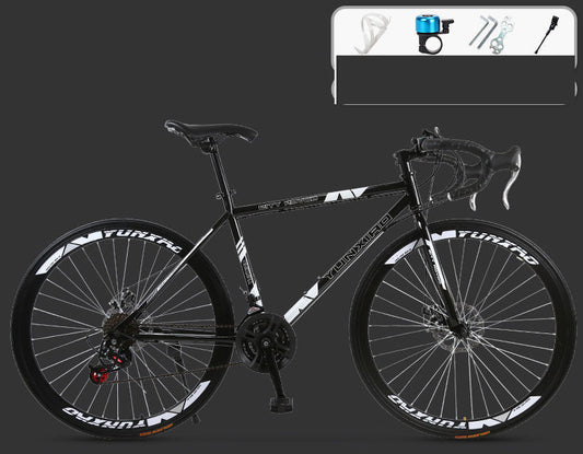 Road Race Variable Speed Solid Tire Double Disc Brake Bicycle