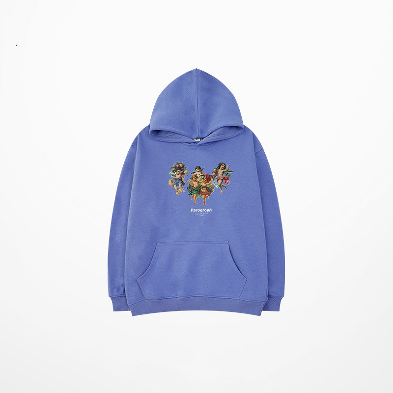 Hooded Sweater Plus Velvet Thickening Casual Ins Men's Sports Autumn Clothing