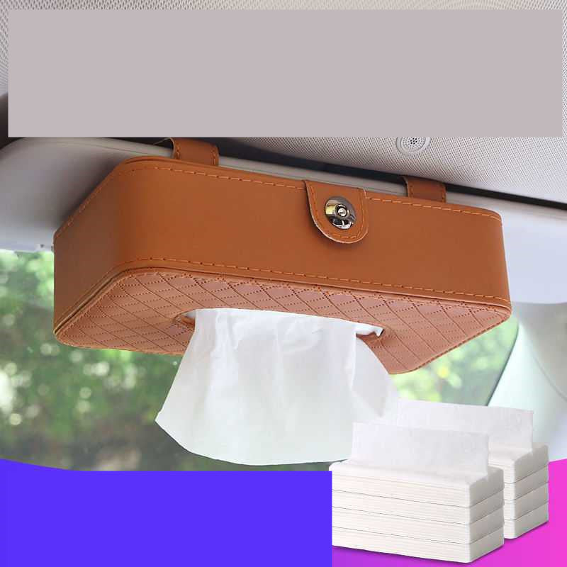 Multifunctional Seat Type Sun Visor Car Interior Tissue Box