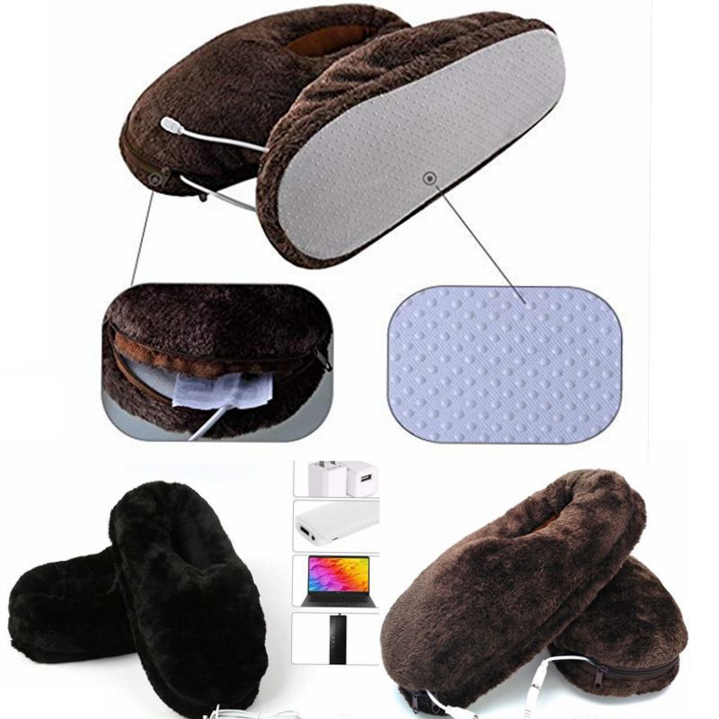 Warmer Heated-Slipper Electric-Feet Portable Winter Soft Home Usb-Pad Cold-Relief-Gift