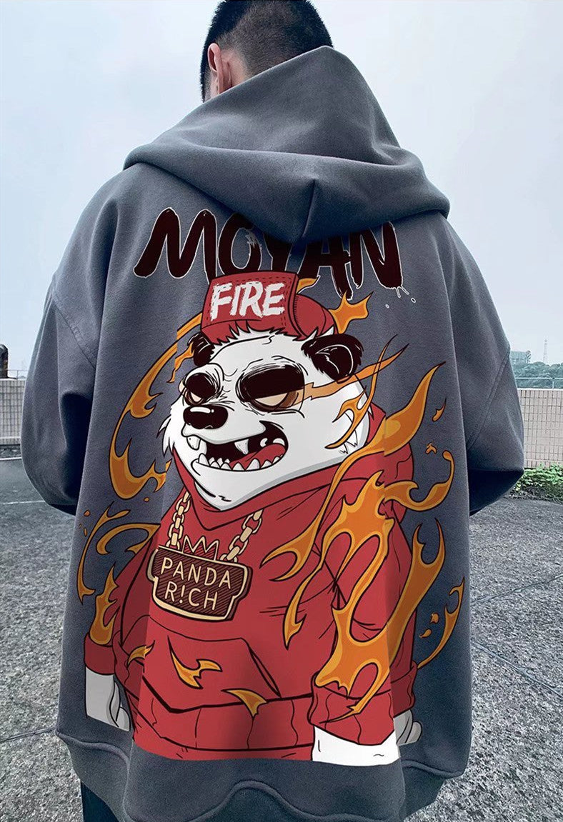 Men's Ins European And American Trendy Plus Velvet Plus Size Sweater