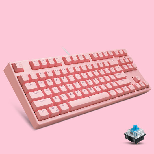 Mechanical Keyboard Cute Girl Desktop Computer