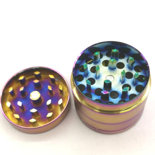 Colorful Ice Blue Manual Metal Smoke Grinder
