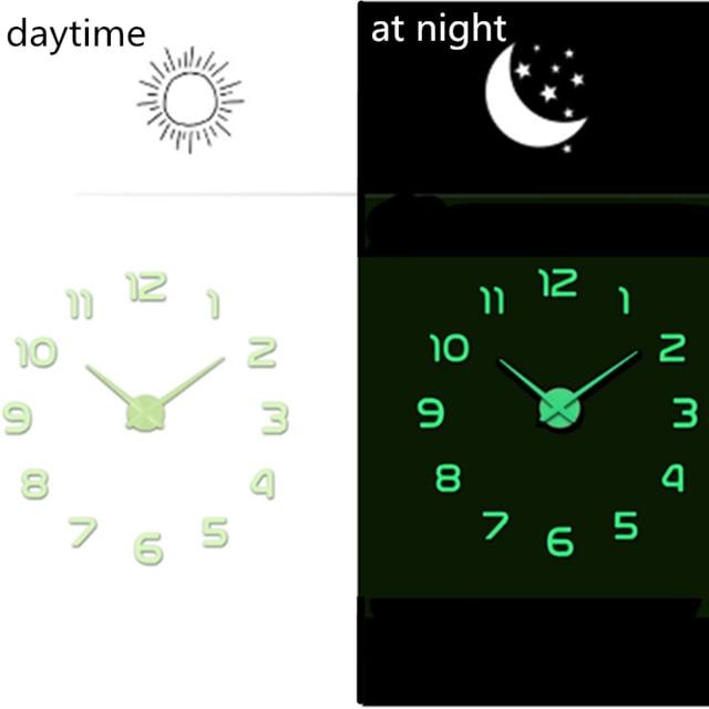 Acrylic Mirror Living Room Creative Wall Clock Product Decoration