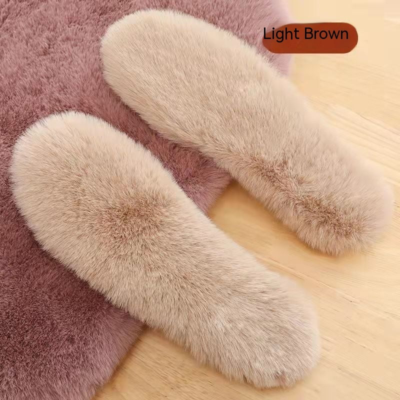 Thick Rabbit Fur Winter Warm Insole