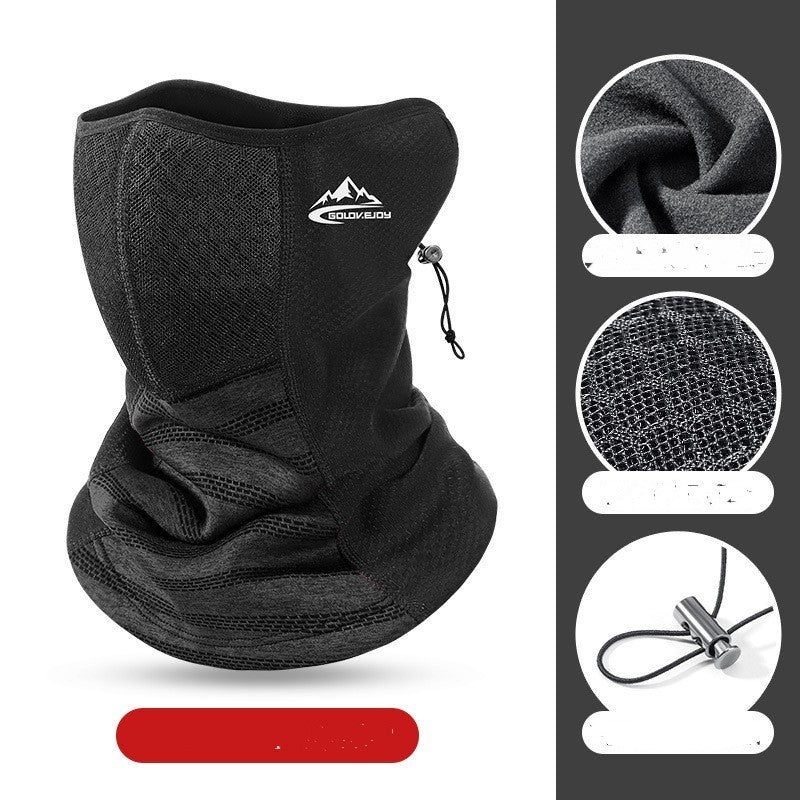 Plus velvet heat gathering cycling mask face towel