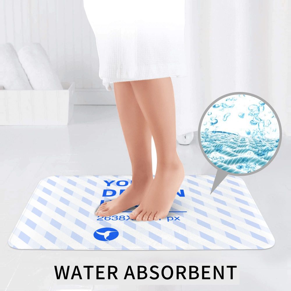Create Your Own 24x16in Flannel Anti-Slip Floor Mats 3-Piece Set