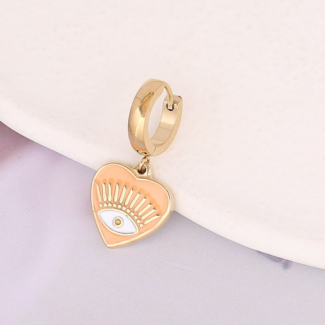 Fashion Personalized Dripping New Female With Hearts Eye Earrings