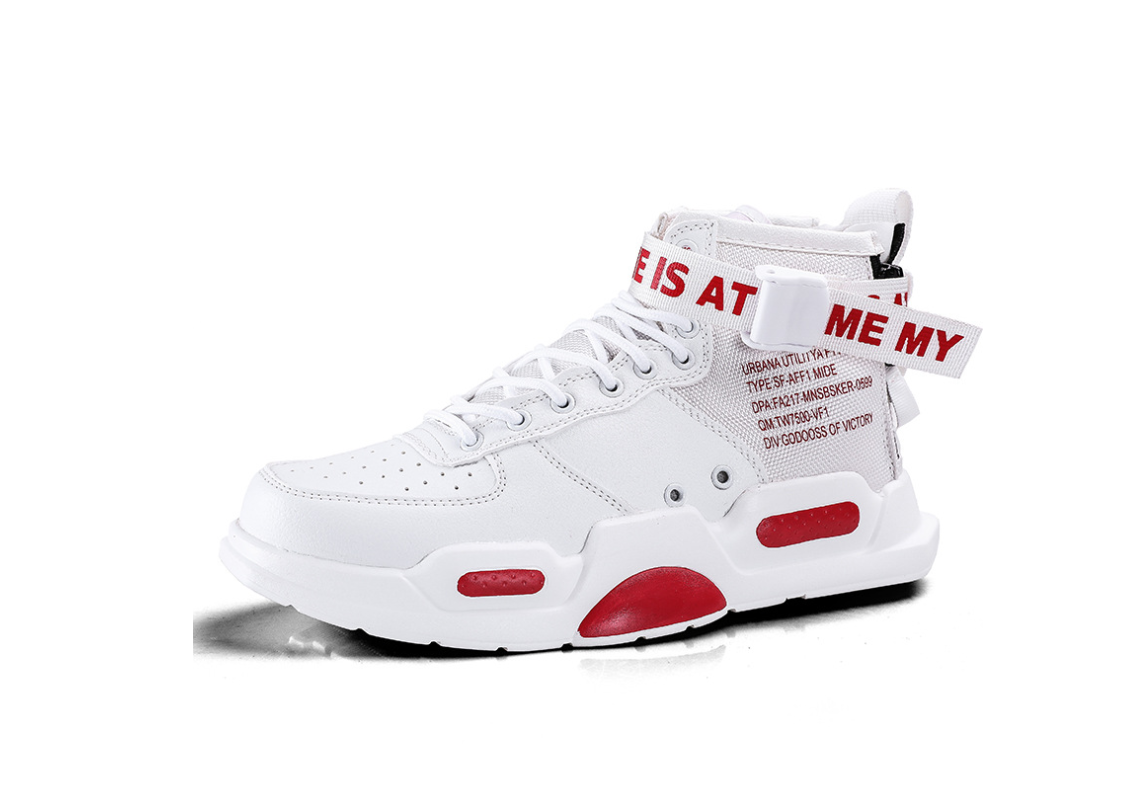 New spring and autumn couples tide high shoes Korean version of the wild sports shoes women hip-hop thick bottom shoes men - FLIPSTYLEZLLC