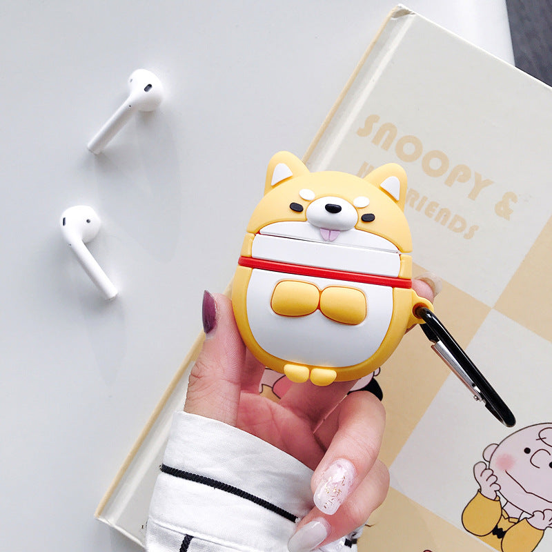 Compatible with Apple, Cute Shiba Inu Headphones Set