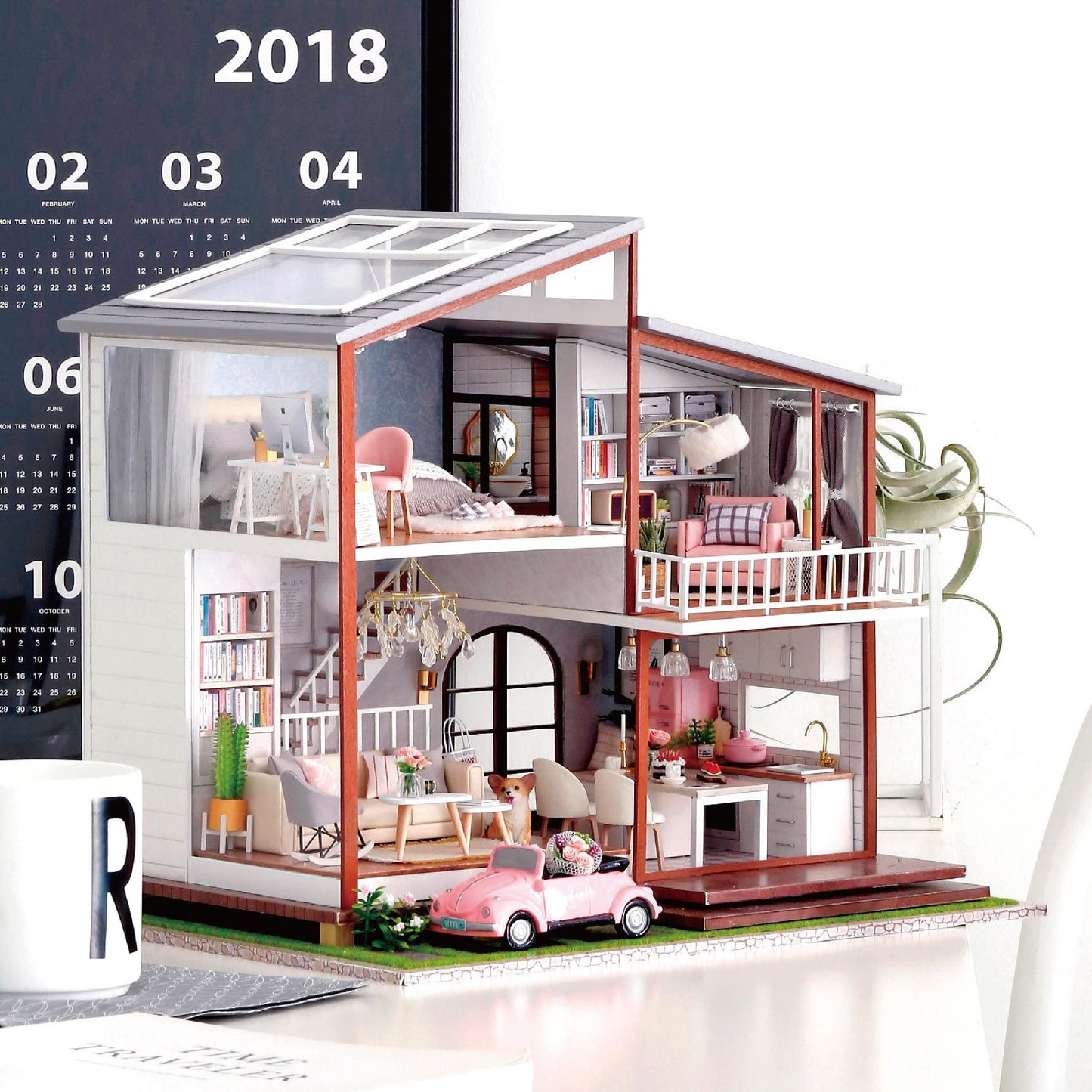 loft villa handmade small house model creative birthday gift girl