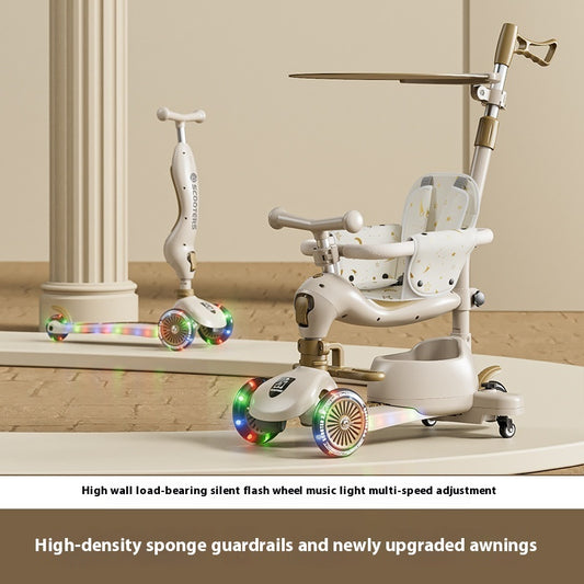 Children's Scooter Multifunctional Music Flash Scooter