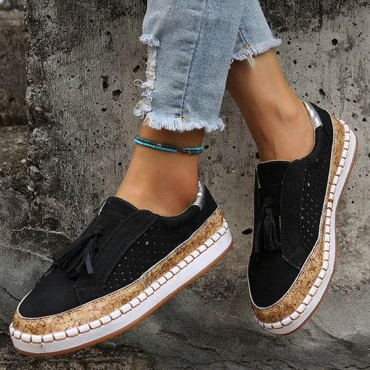 Tassel Flats Loafers Women Casual Cozy Shoes - FLIPSTYLEZLLC