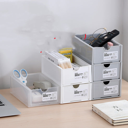 Drawer Type Plastic Transparent Wardrobe Storage Box Finishing