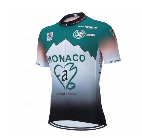 Purple Sportwear for men Short-sleeved Suspender Cycling Suit Suit Mountain Biking suit