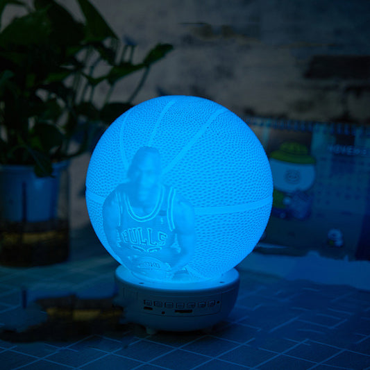 3d Printed Basketball Night Light Voice-activated Bluetooth Speaker