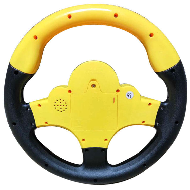 Sound and light toy simulation steering wheel