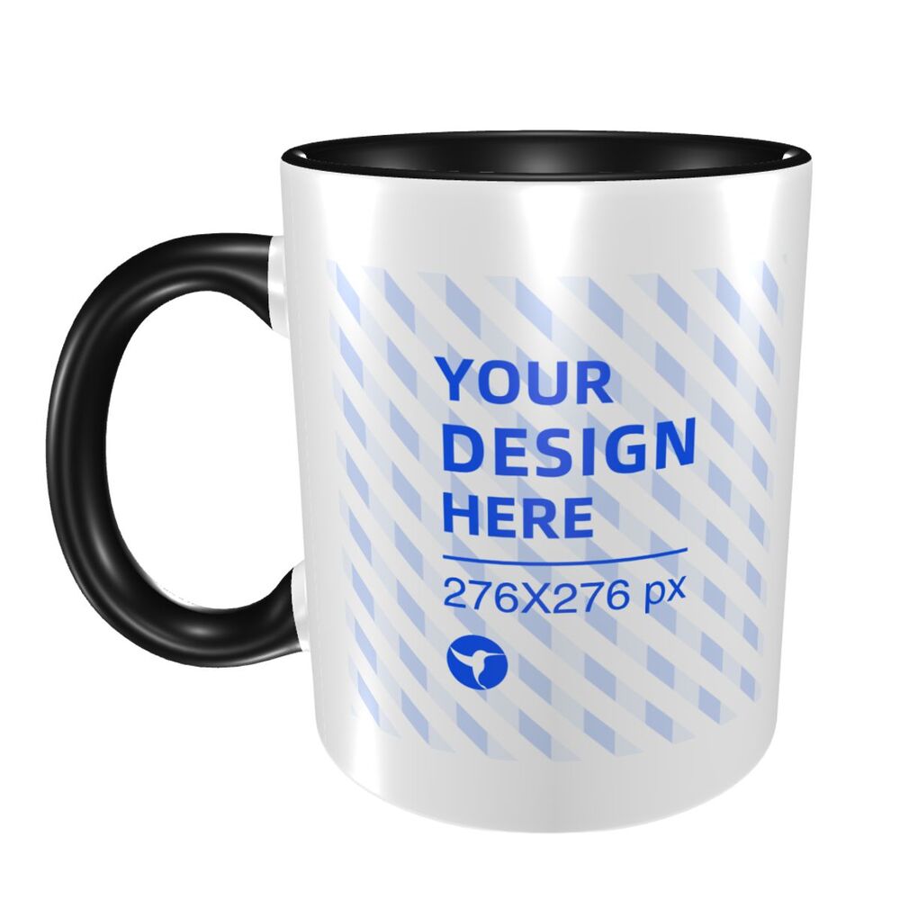 Create Your Own Double Color Comfort Handle Ceramic Mug