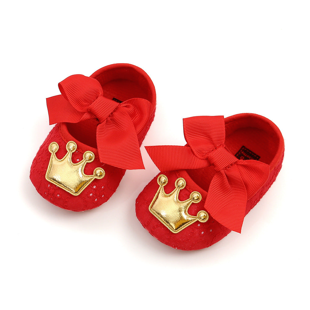 Cute Crown Baby Princess Soft Sole Toddler Shoes